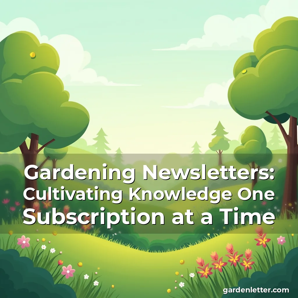 Read more about the article Gardening Newsletters: Cultivating Knowledge One Subscription at a Time
