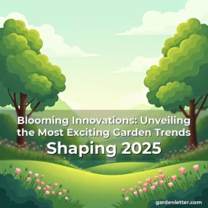 Artistic representation for Blooming Innovations: Unveiling the Most Exciting Garden Trends Shaping 2025