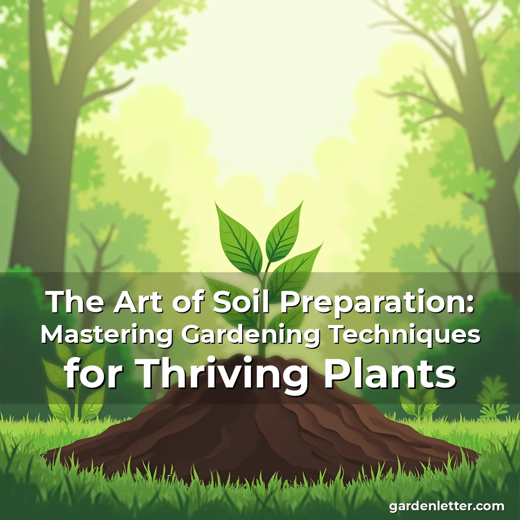 Read more about the article The Art of Soil Preparation: Mastering Gardening Techniques for Thriving Plants